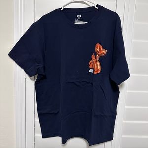 UNIQLO UT shirt (Jeff Koons) Navy Blue (NWOT)